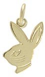 Bunny Charms Ketten Anhänger echt 14 Karat Gold 585 14K (Art.206291)