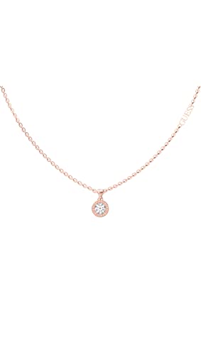 GUESS Damen-Kette Edelstahl Zirkonia One Size Roségold 88668341