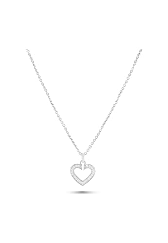 JETTE Damen-Kette 925er Silber rhodiniert 23 Zirkonia One Size 86938308