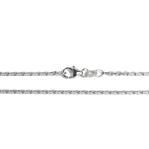 wawaki Basic Silber Kette Baby Anker Halskette Sterling-Silber 925 Länge 38 cm