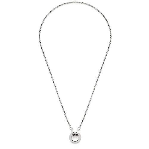 JEWELS BY LEONARDO Halskette Clip & Mix Lolita Venezianer-Kette aus silberfarbenem Edelstahl kurze Basickette mit Ring für Charm-Anhänger 43 cm Länge Schmuck Geschenk Damen 018411