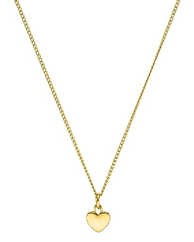 Purelei® Heart Charm Kette Damen (Gold) – Halskette Damen aus langlebigem Edelstahl – Wasserfeste Kette – 50-55 cm Länge verstellbar – Halskette für deinen individuellen Look