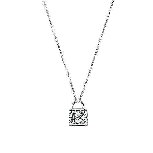 Michael Kors Premium Kors MK Sterling Silber Anhänger-Halskette für Damen, MKC1629AN040
