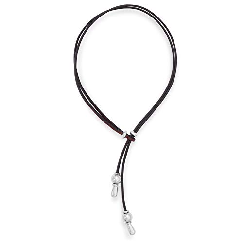 Beau Soleil Jewelry Lederkette Lederband-Kette individuell tragbar (Braun)