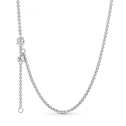 PANDORA Rolokette Halskette aus Sterling Silber mit Karabiner Verschluss/Länge: 60cm