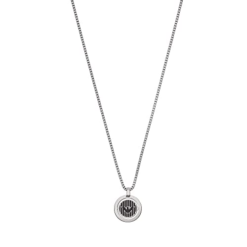 Emporio Armani Halskette Für Männer, Länge: 525mm, Größe Anhänger: 20X20X3mm Silber Edelstahl Halskette, EGS2725040