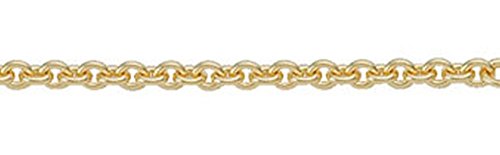 Anker Collier Kette diamantiert aus 585 Gold 38 cm