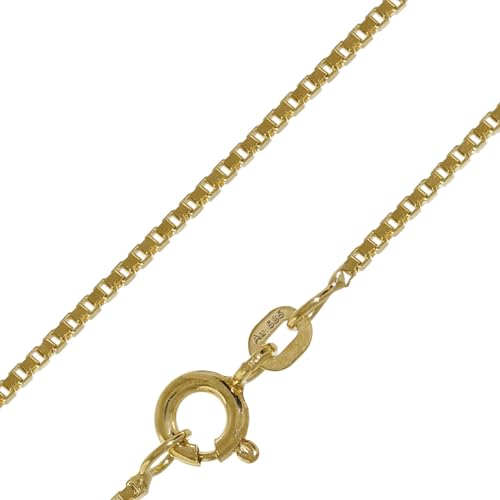 trendor Venezianer Kette 585 Gold (14 K) Breite 1,2 mm diese Goldkette ist ein elegantes Schmuckstück, schöne Geschenkidee, Echtgold 50927-42 42 cm