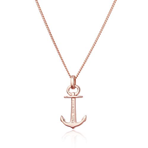 PAUL HEWITT Anker Halskette Damen Anchor Spirit aus 925 Sterling Silber - Roségold vergoldet