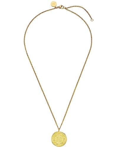 Purelei® Zodiac Kette Damen (Gold) – Halskette Damen aus langlebigem Edelstahl – Wasserfeste Kette mit Anhänger – 40-45 cm Länge verstellbar – Halskette für deinen individuellen Look