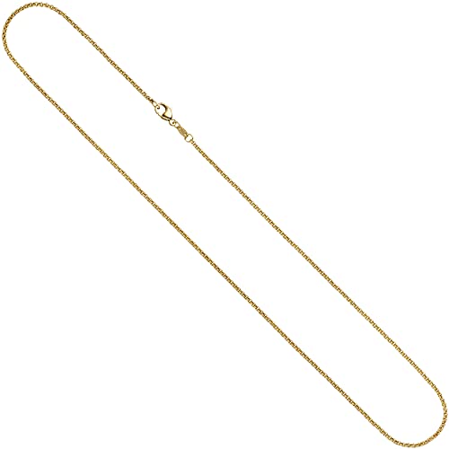 Jobo Damen Erbs-Kette aus 14 Karat 585 Gold 1,5 mm 36 cm