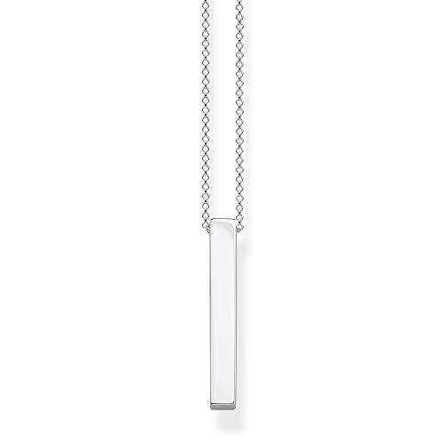 Thomas Sabo Damen Kette Silberner Quader 925 Sterling Silber KE1907-001-21