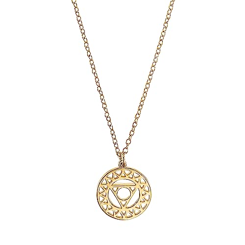 s.Oliver Kette mit Anhänger 925 Sterling Silber Damen Halsschmuck, 42+3 cm, Gold, Ornamente, Kommt in Schmuck Geschenk Box, 2034182