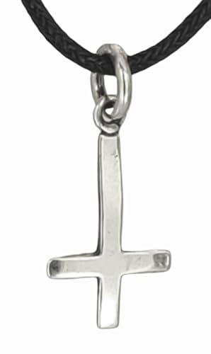 Kiss of Leather zierlicher Kreuz Anhänger aus 925 Sterling Silber mit Kette_50 cm SI. 61