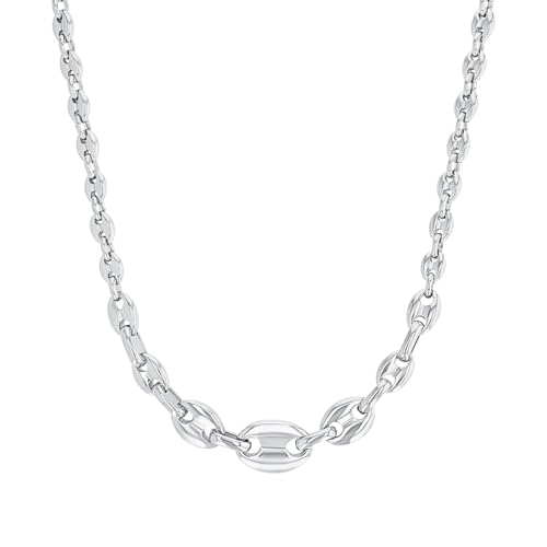 s.Oliver Halskette Edelstahl Damen Halsschmuck, 42+3 cm, Silber, Kommt in Schmuck Geschenk Box, 2034941