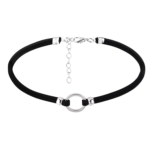 Choker Schwarz Halskette Damen, Gothic Samt Halskette Choker, Schwarzes Gothic Retro Choker Halsband Kette, Verstellbarer Schnalle Halskette Für Damen Mädchen Halloween Weihnachten Zubehör