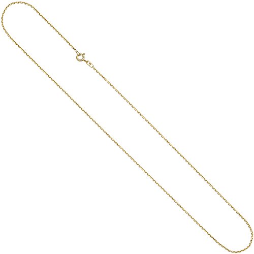 1,2mm Ankerkette Kette Collier aus 585 Gelbgold Gold Halskette 42cm Goldkette