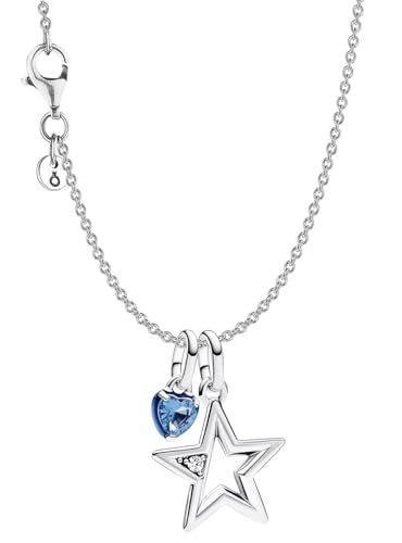 Pandora Collier für Damen Schmuckset Silber Stern und Herz 68638