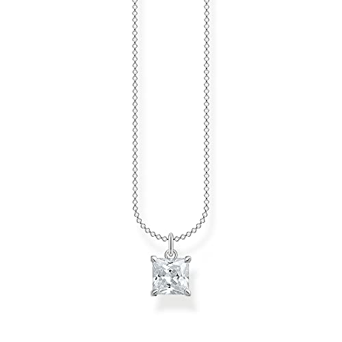 Thomas Sabo Kette mit weißen Stein 925 Sterling Silber KE2156-051-14-L45V