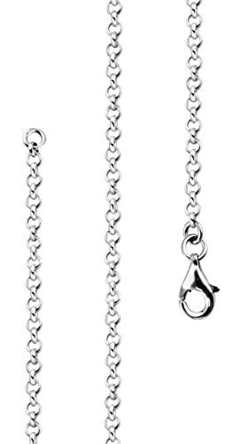Lijoh Erbskette 925 Silber Damen, Silberkette Ohne Anhänger, Halskette Frauen, Breite 2,2mm, Länge 90cm, LJ1012-090