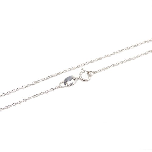 NaturSchatulle Feine Silberkette 925 Sterling Silber 40-80cm Halskette ohne Anhänger Damen 1,2mm Ankerkette Ringverschluss Länge Panzerkette (45cm)