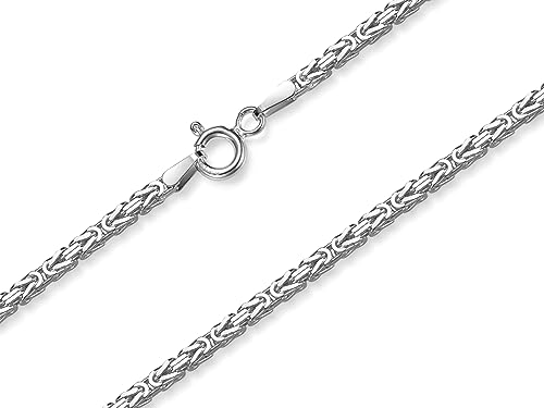 Königskette 2mm, Silberkette - Länge wählbar 38-120cm - echt 925 Silber