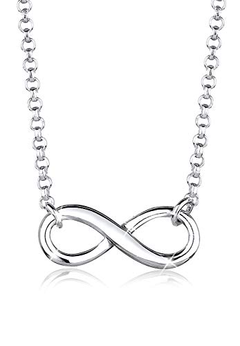 Elli Halskette Damen Infinity Symbol Unendlichkeit in 925 Sterling Silber