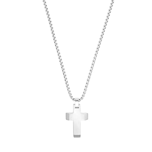 s.Oliver Kette mit Anhänger Edelstahl, 925 Sterling Silber Herren Halsschmuck, Silber, Kommt in Schmuck Geschenk Box