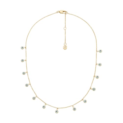 Fossil Sutton Damen Gold-Ton Messing Halskette, JA7283710