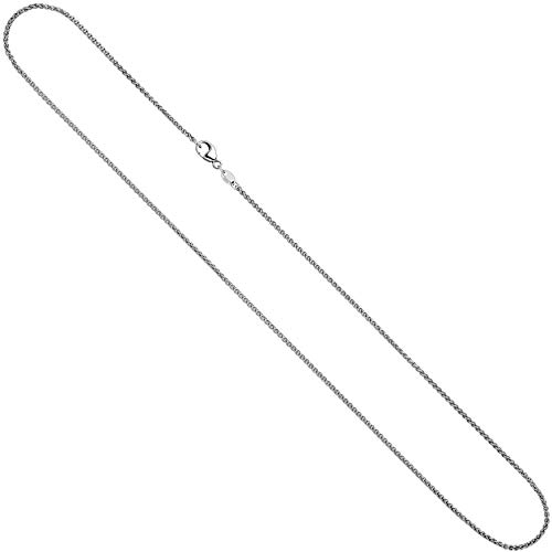 Jobo Damen-Zopfkette aus 14 Karat 585 Weißgold 1,8 mm 45 cm