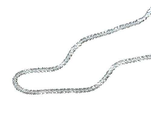 NicoWerk Damen Silberkette Edel aus 925 Sterling Silber Schlicht Glänzend Funkelnd Glitzernd SKE571