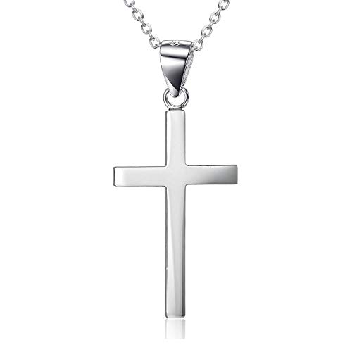 YAFEINI Kreuz Kette Damen Silber 925 Kreuz Anhänger Kette Damen Halskette Silber Schmuck Kreuz Kette für Mädchen Mutter Tochter