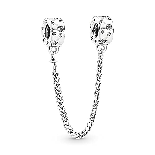 PANDORA Sterne & Galaxis Komfortkette in Sterling-Silber mit Zirkonia, 790011C01-05