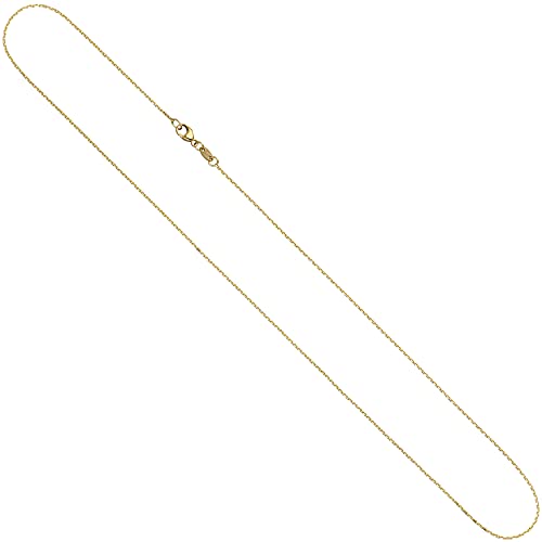 Jobo Damen Ankerkette 585 Gelbgold diamantiert 0,6 mm 45 cm Gold Kette Halskette Goldkette