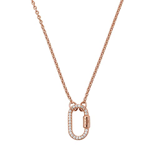 Emporio Armani Halskette Für Frauen, Gesamtlänge: 35Cm+ 7Cm Verstellbare Kette Größe Karabiner: 14X8X1mm Rose Gold Sterling Silber Halskette, EG3527221