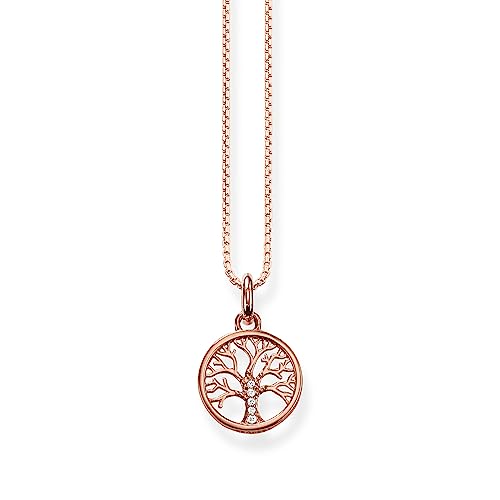 THOMAS SABO Damen Kette Baum der Liebe Roségold 925 Sterling Silber Rotgold 18 Karat KE2092-416-14