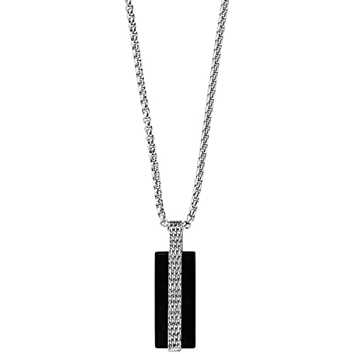 Skagen Herren-Edelstahl-Halskette mit Karabinerverschluss