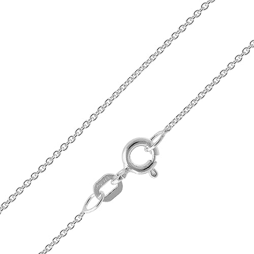trendor Feine Ankerkette 925 Silber Kette 1,1 mm Halskette zeitloser Halsschmuck für Damen, Herren und Kinder 15700-36 36 cm