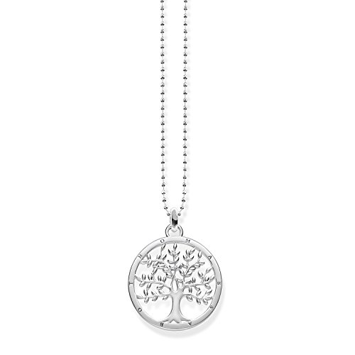 Thomas Sabo Damen Kette mit Anhänger Tree of Love 925 Sterling Silber KE1660-001-21-L45v