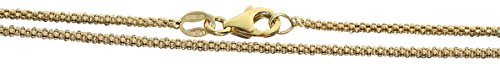 Hobra-Gold Silberkette 925 Himbeerkette Gelbgold vergoldet Kette Silber Gold 40 45 50 60 70 cm