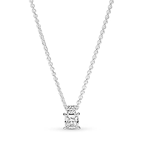PANDORA Kette Timeless funkelnder Anhänger silber, Zirkonia 390048C01-45