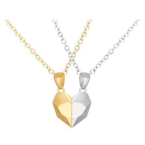 Halskette für Paare, magnetisches Herz für Damen, Valentinstag, Pullover, Kette, Party-Liebhaber, Geschenk, Hochzeit, für beste Freundin, Schmuck, 1set