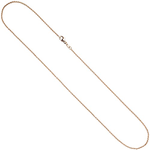 Jobo Damen Ankerkette 585 Rotgold 1,5 mm 42 cm Gold Kette Halskette Rotgoldkette Karabiner