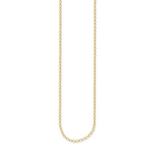 Thomas Sabo Damen-Erbskette 925 Silber teilvergoldet 90 cm - KE1219-413-12-L