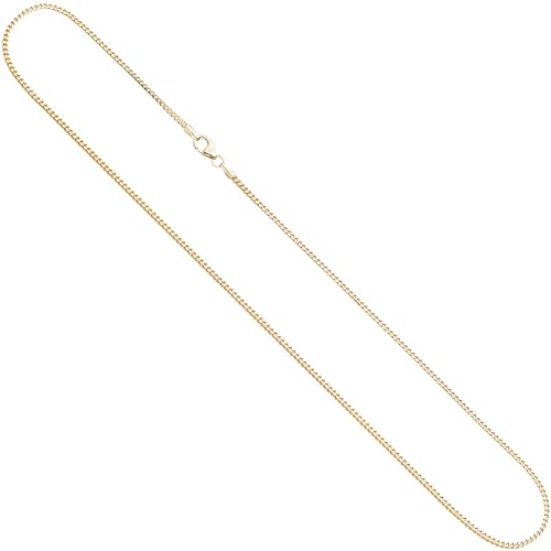 Jobo Damen Bingo-Kette aus 14 Karat 585 Gold 1,2 mm 42 cm