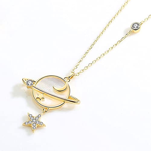 matching necklace Paare Anhänger Halskette fossil kette damen halskette damen Stern und Mond Halskette 925 Sterling Silber/Paare Halskette Freund Freundin Schmuck Geschenk Express Liebe und Freund