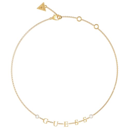 GUESS Damen-Kette Edelstahl Zirkonia One Size, Gold 32023467