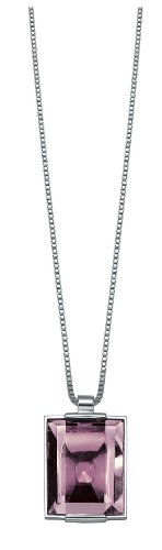 Esprit Damen-Kette Gravity Violett Sterling-Silber 925 80 Cm ESNL-91510.B.80