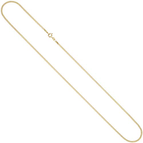 Jobo Damen Goldkette Panzer-Kette aus 14 Karat 585 Gold 2,1 mm 45 cm