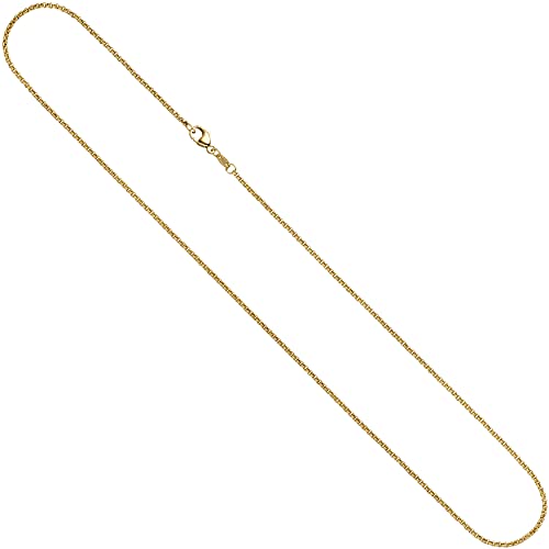 Jobo Damen Erbs-Kette aus 14 Karat 585 Gold massiv 2,5 mm 50 cm